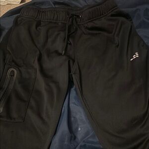 Black Athletic Joggers with Logo​